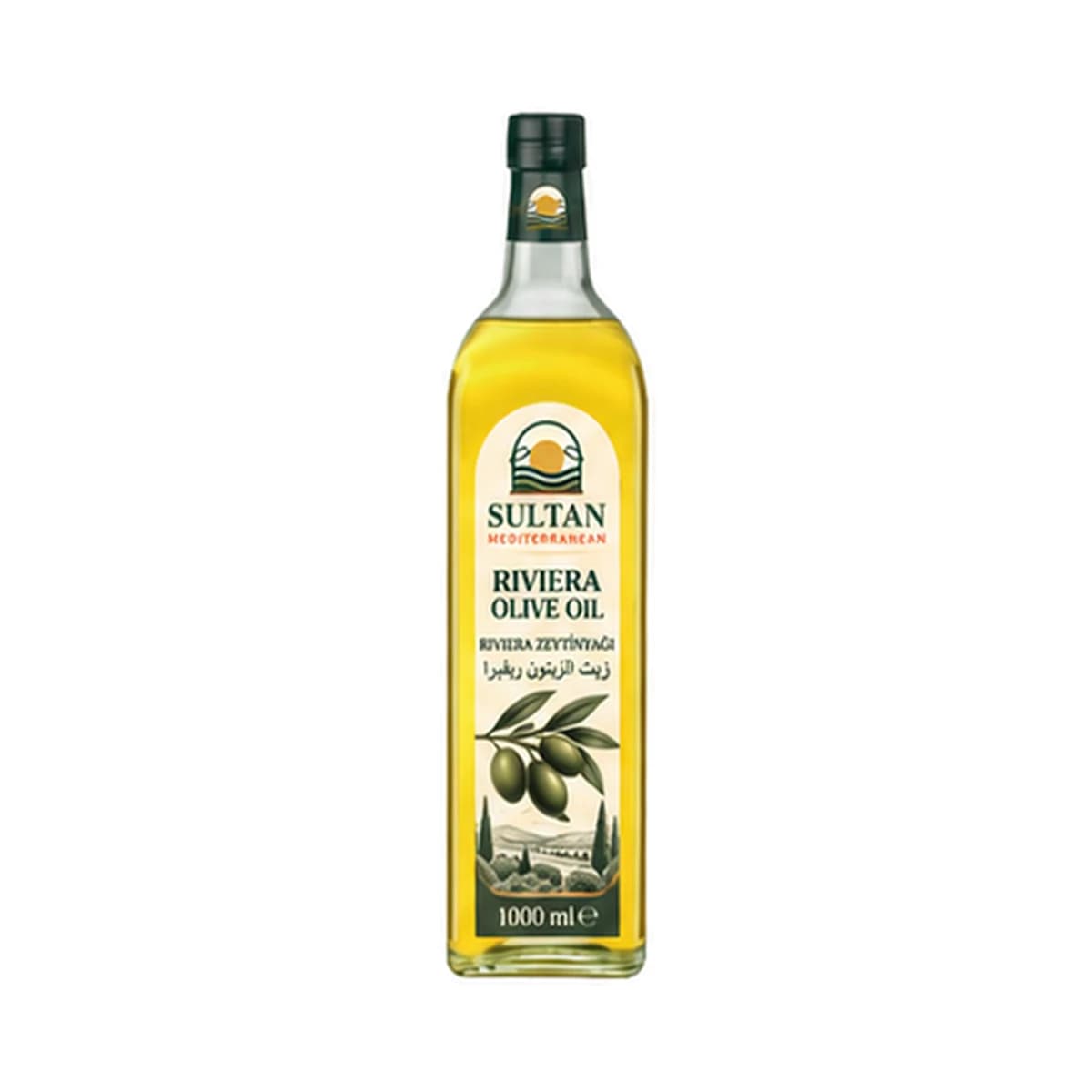 Sultan Riviera Olive Oil 1000 ml x 6 Glass Bottle