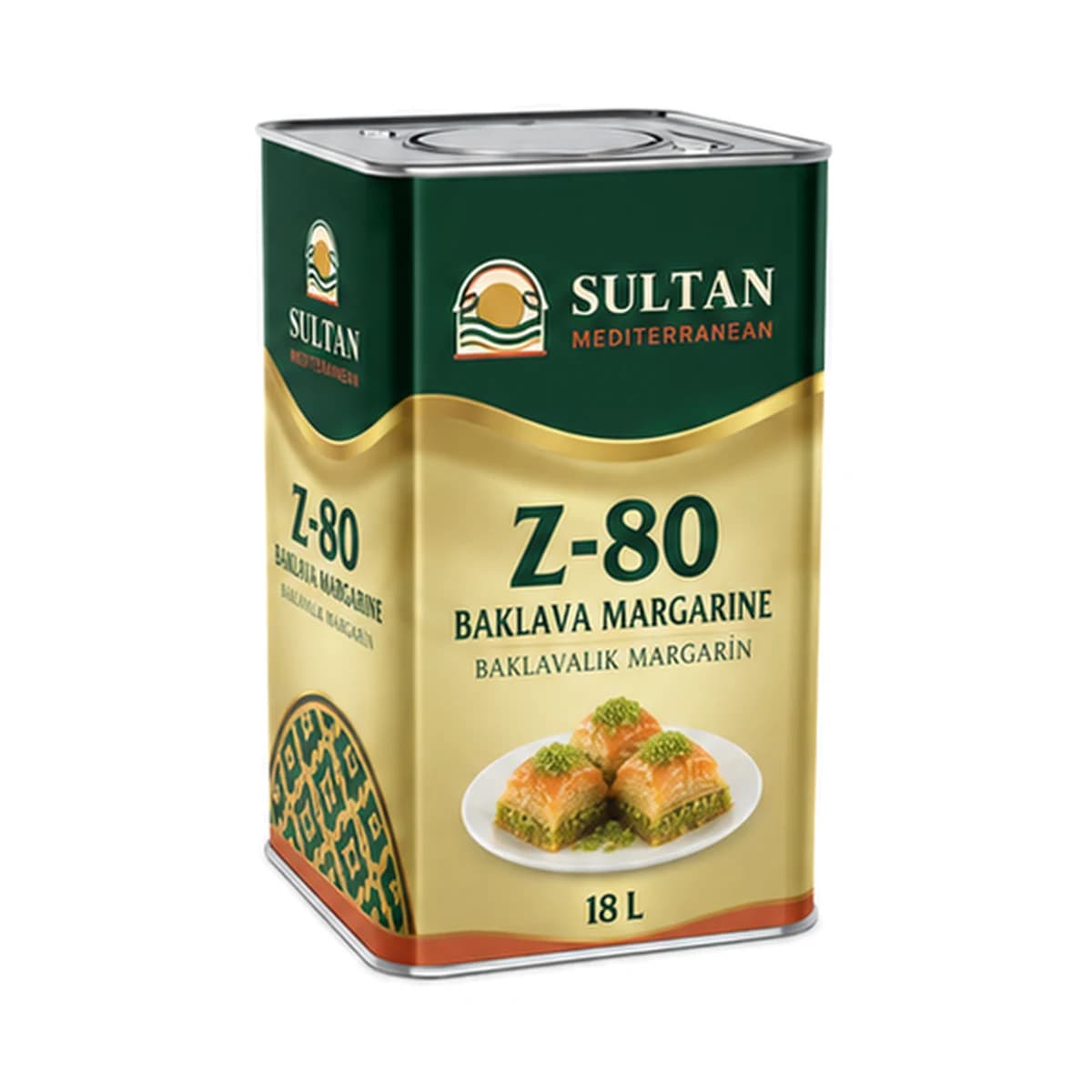 Sultan Z-80 Baklava Margarine 18 L x 1 Tin