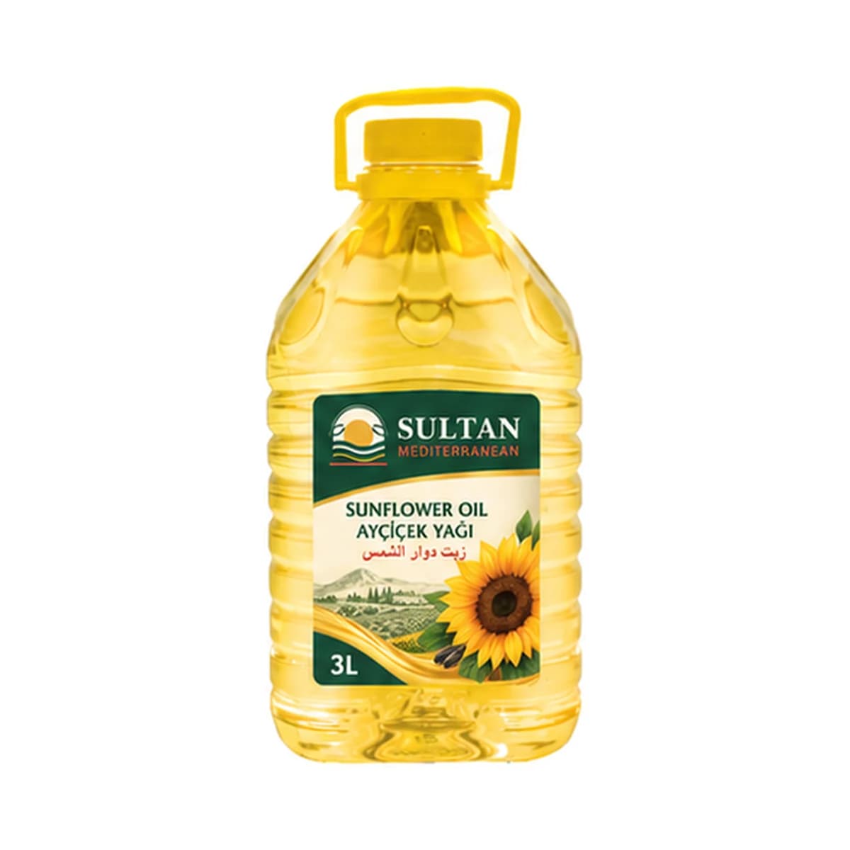 Sultan Sunflower Oil 3 L x 4 PET Demijohn