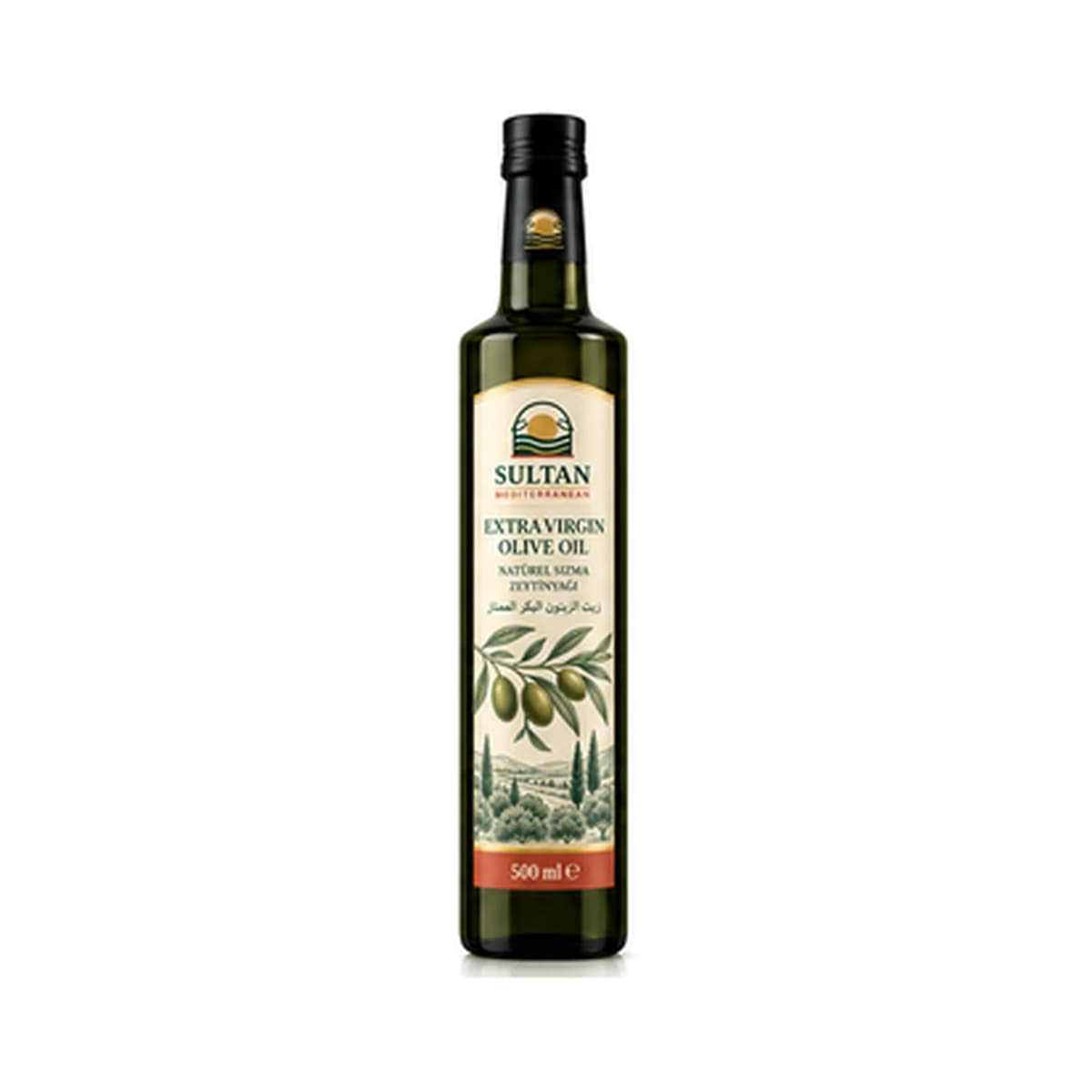 Sultan Extra Virgin Olive Oil 500 ml x 12 Glass Bottle