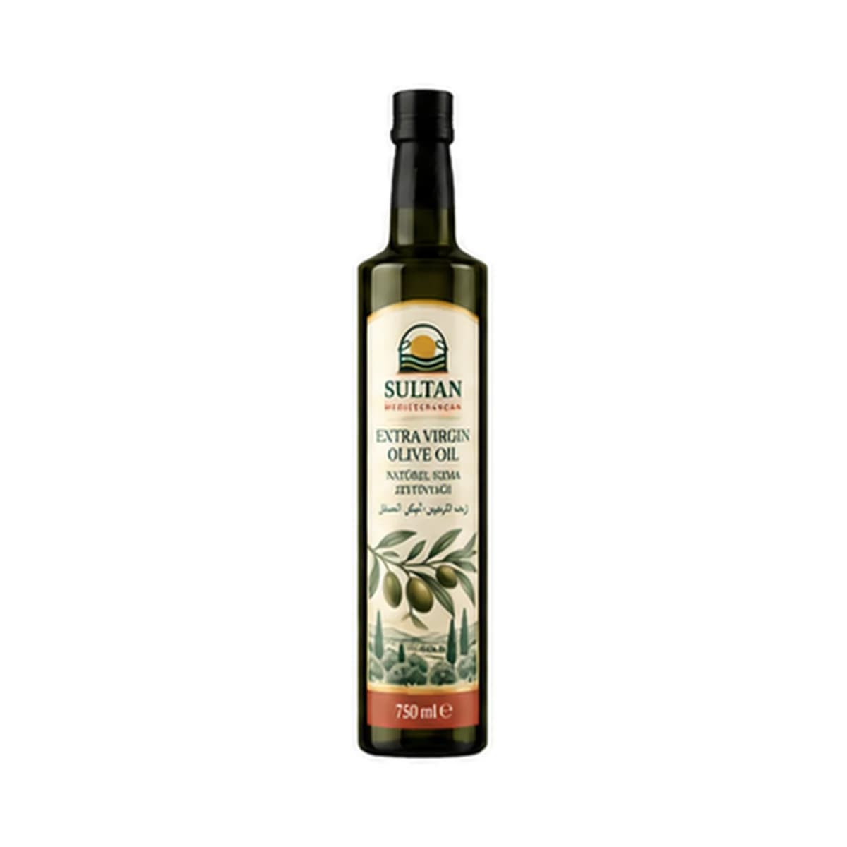 Sultan Extra Virgin Olive Oil 750 ml x 12 Glass Bottle