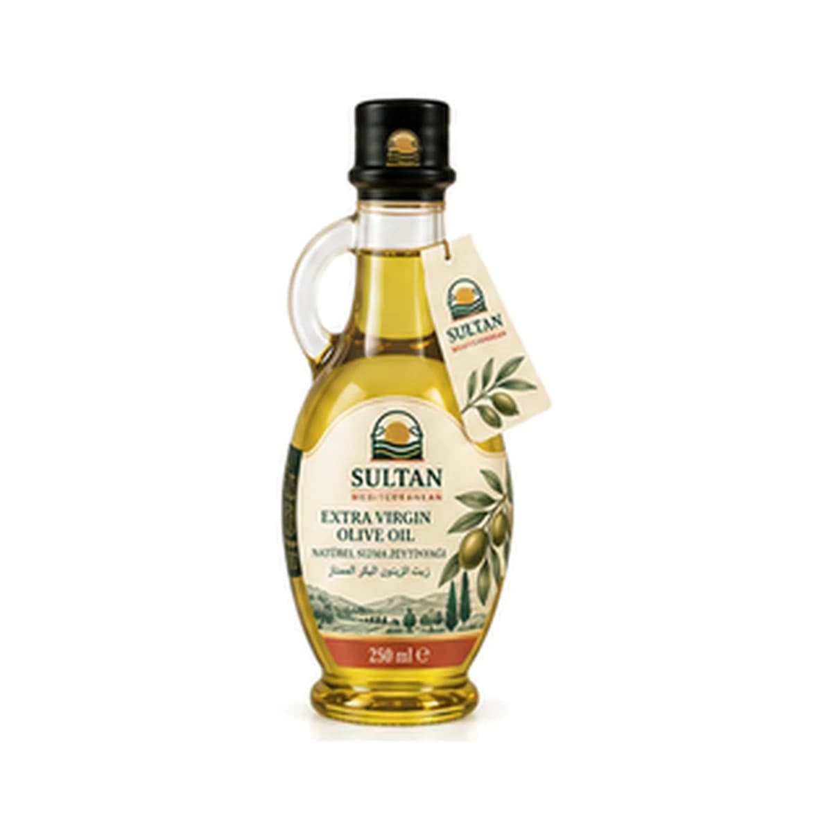 Sultan Extra Virgin Olive Oil 250 ml x 12 Handled Glass