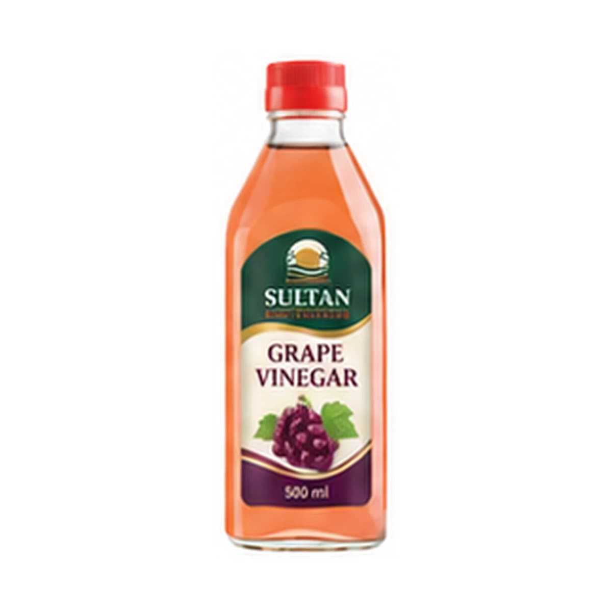 Sultan Grape Vinegar 500 ml x 12 Glass Bottle