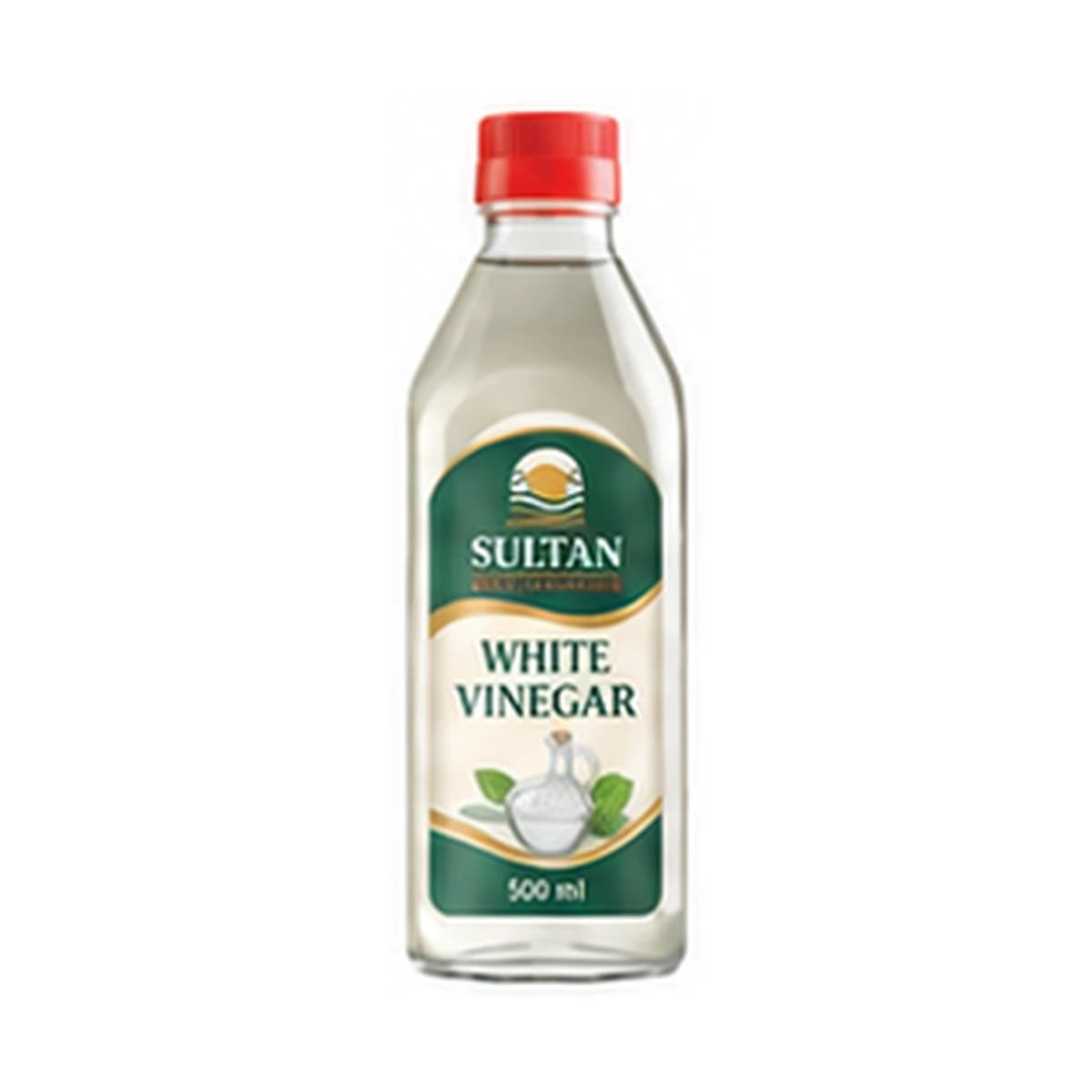 Sultan White Vinegar 500 ml x 12 Glass Bottle