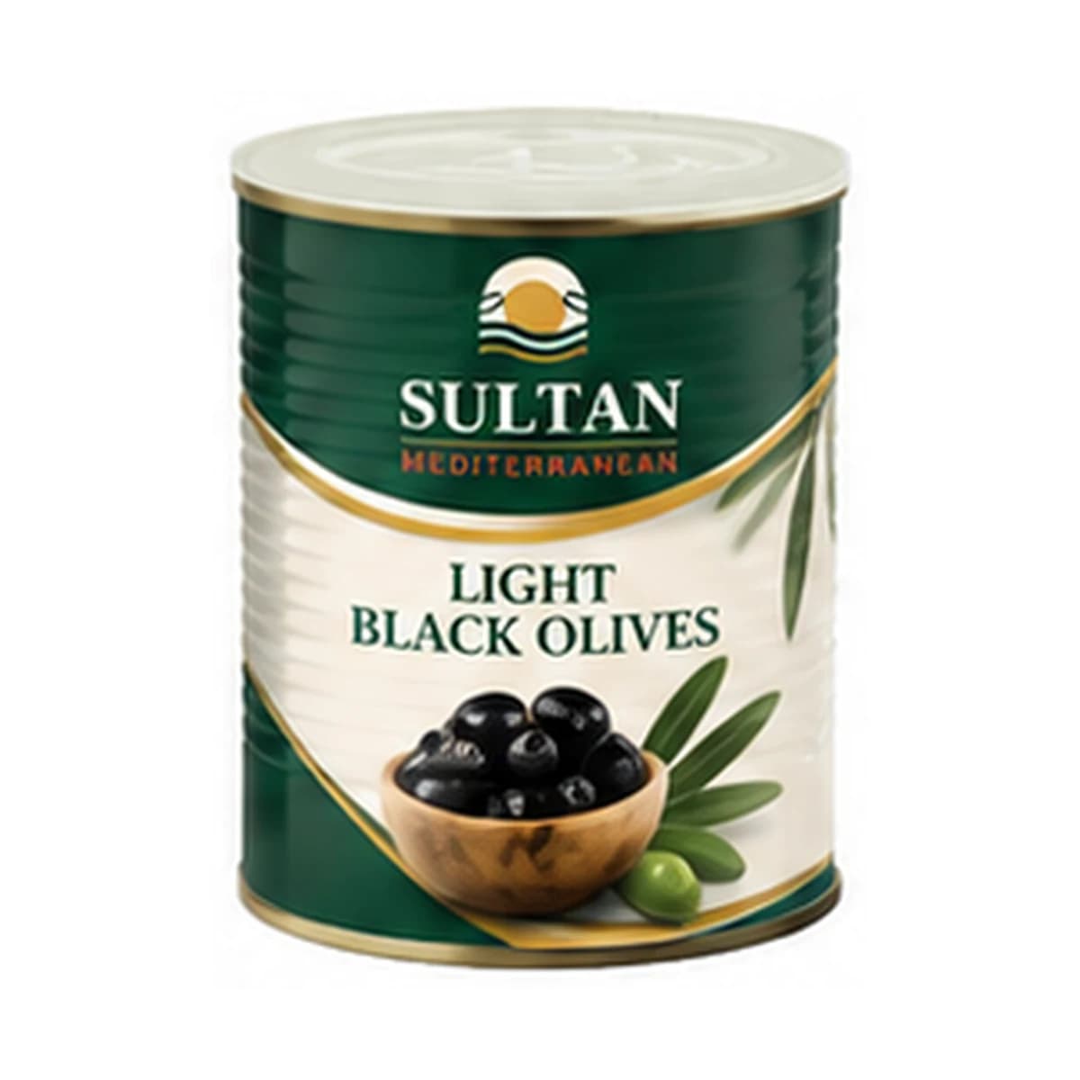 Sultan Light Black Olives 1/1 x 12 Tin