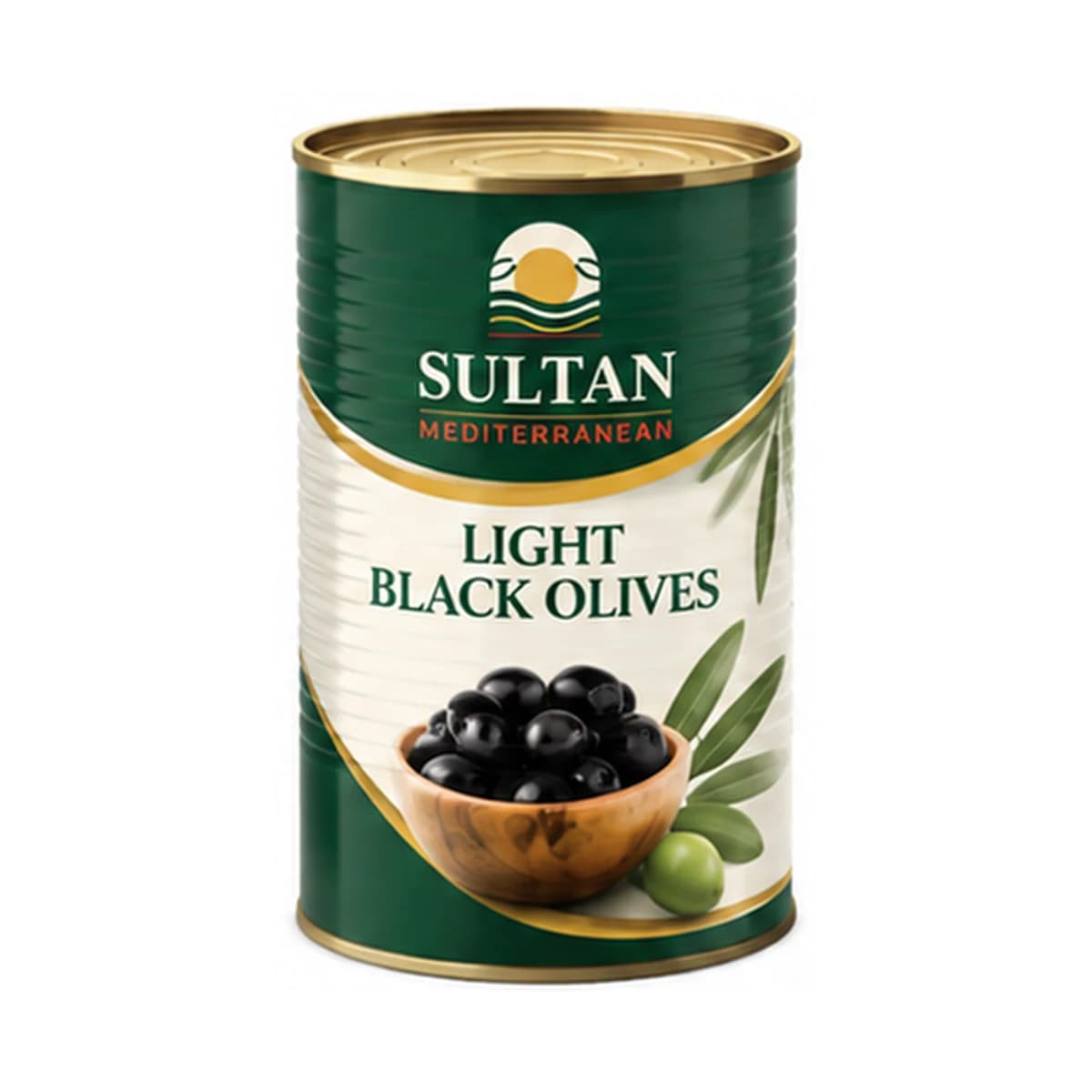 Sultan Light Black Olives 5/1 x 4 Tin