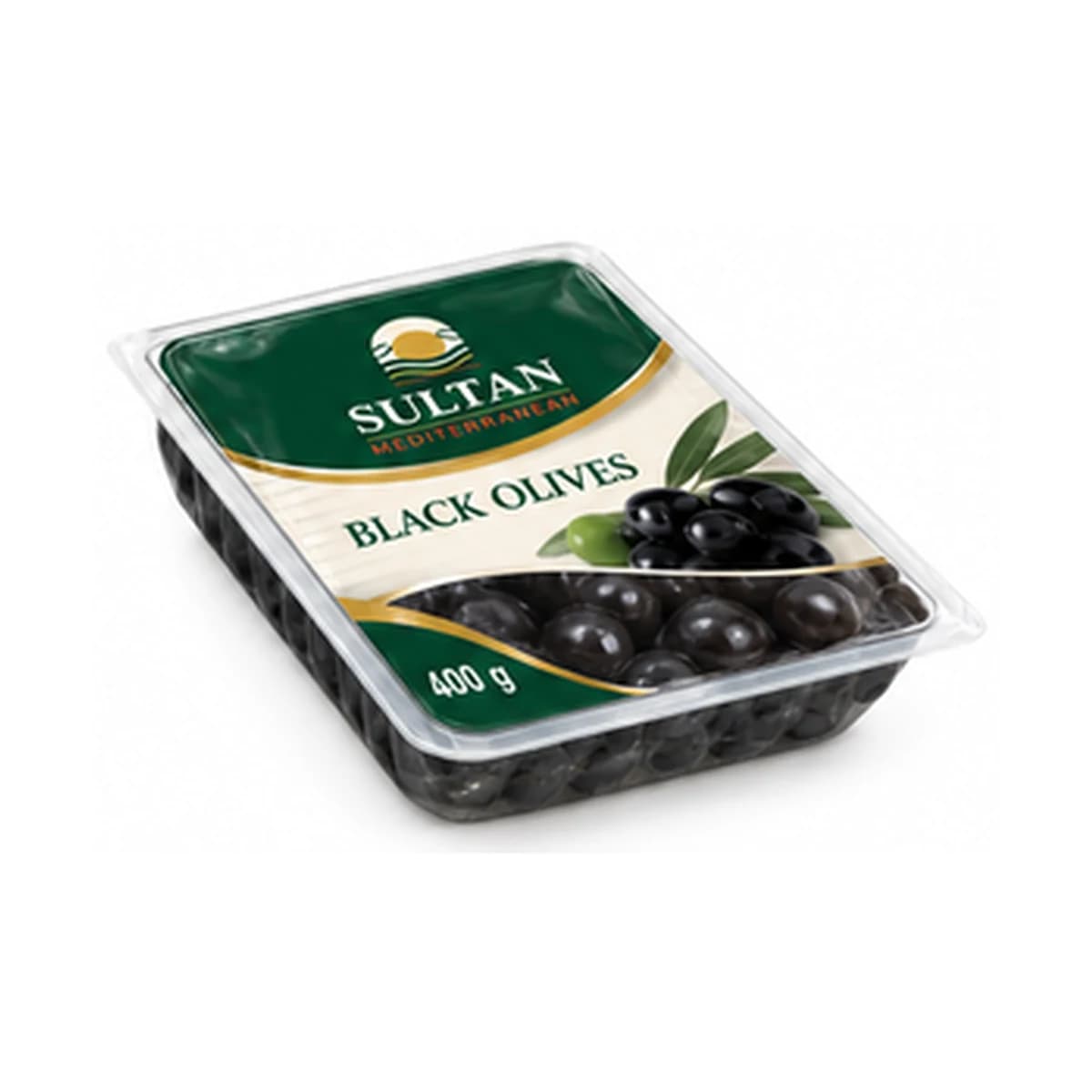 Sultan Black Olives 400 gr x 24 Vacuum