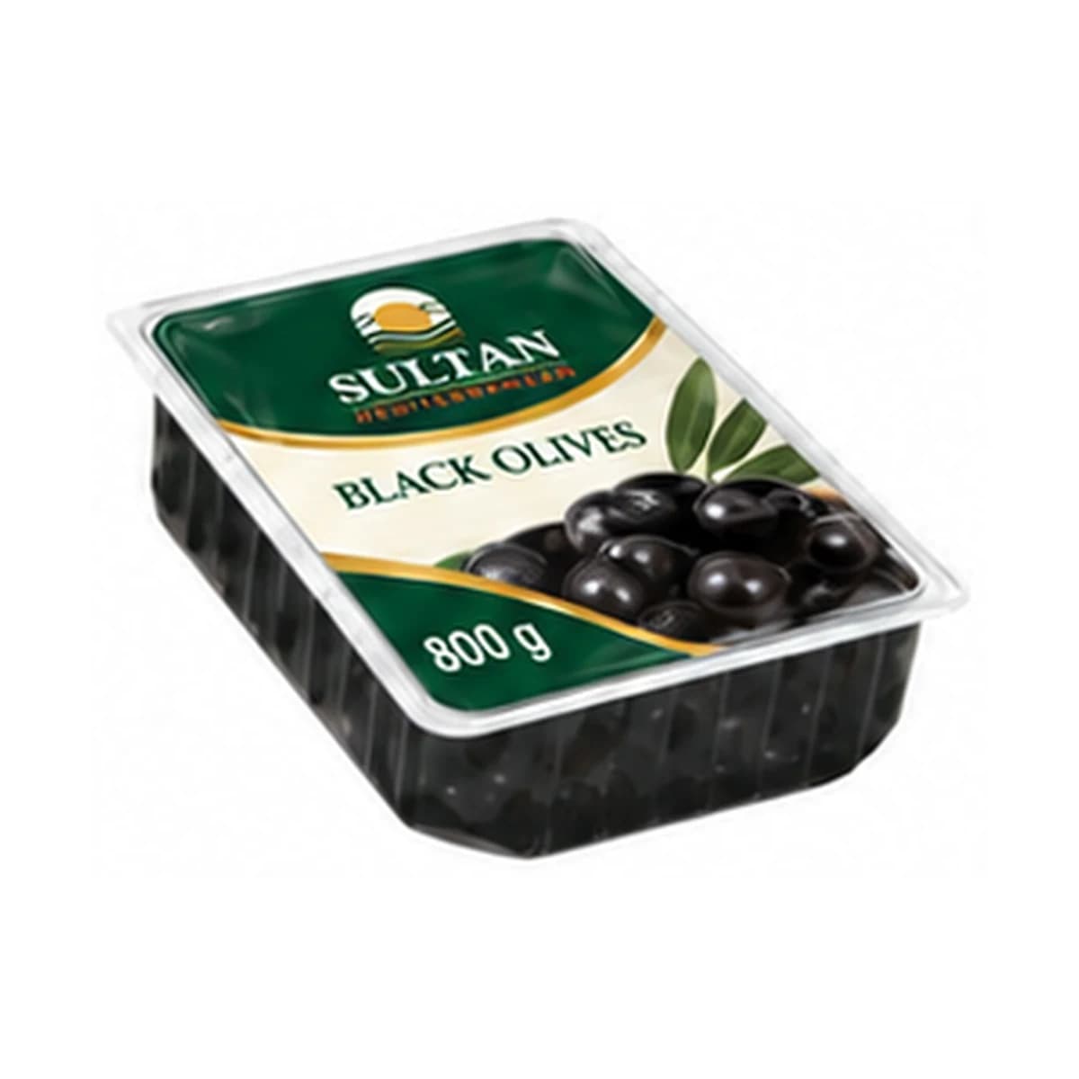Sultan Black Olives 800 gr x 12 Vacuum