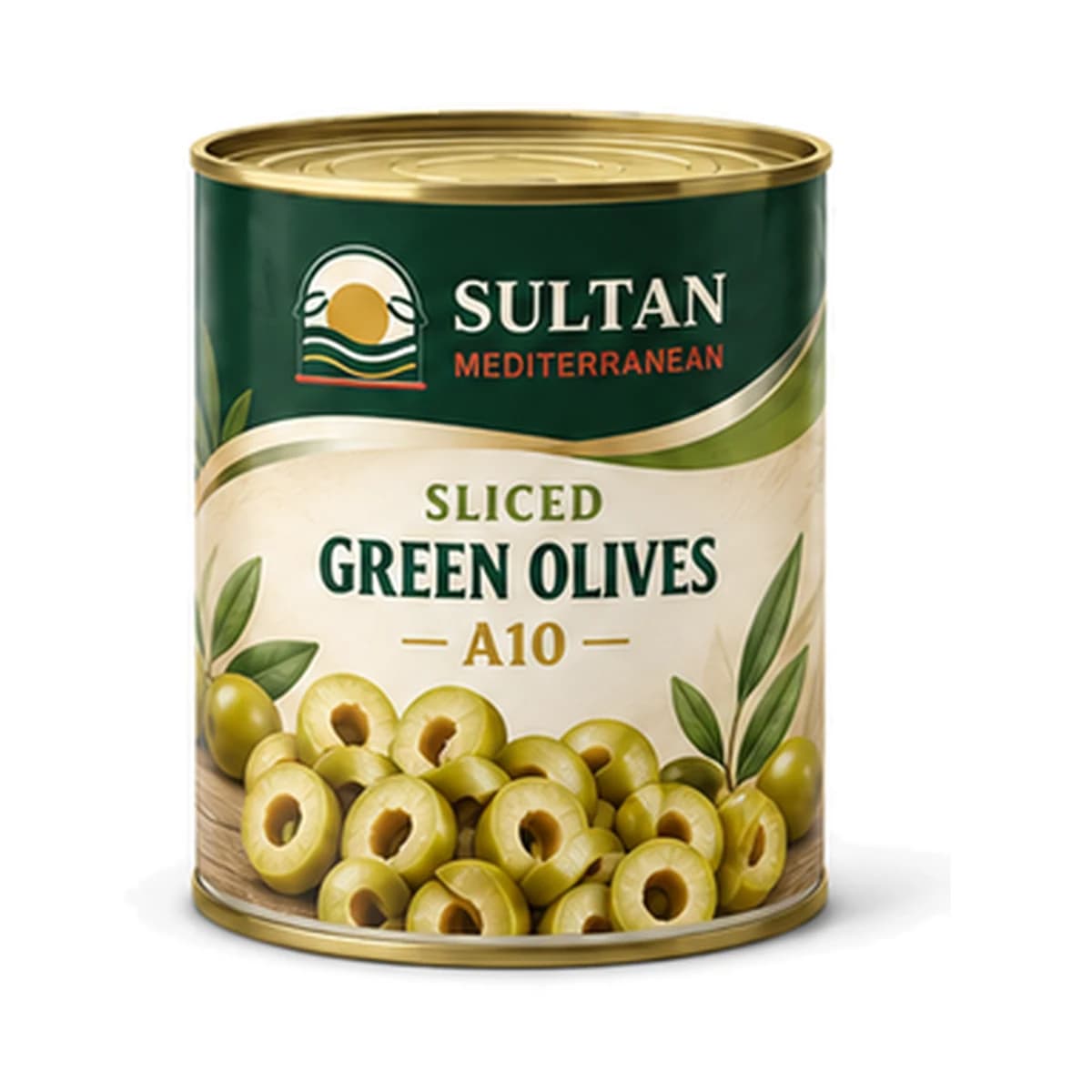 Sultan Light Black Olives 9/1 x 2 Tin