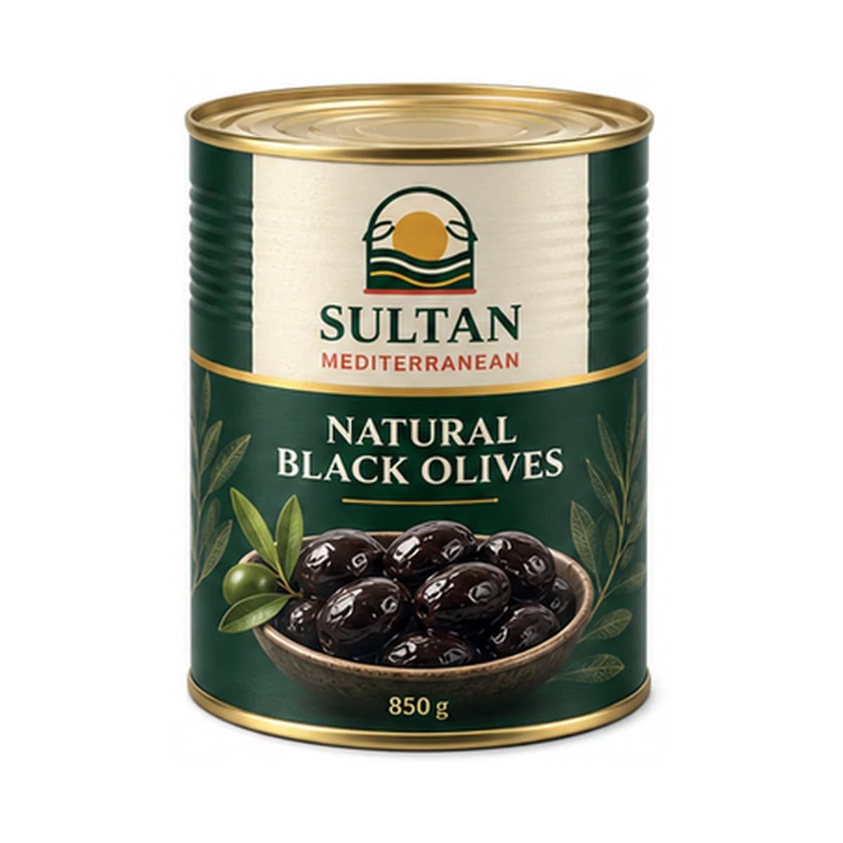 Sultan Black Olives Gemlik 1/1 x 12 Tin