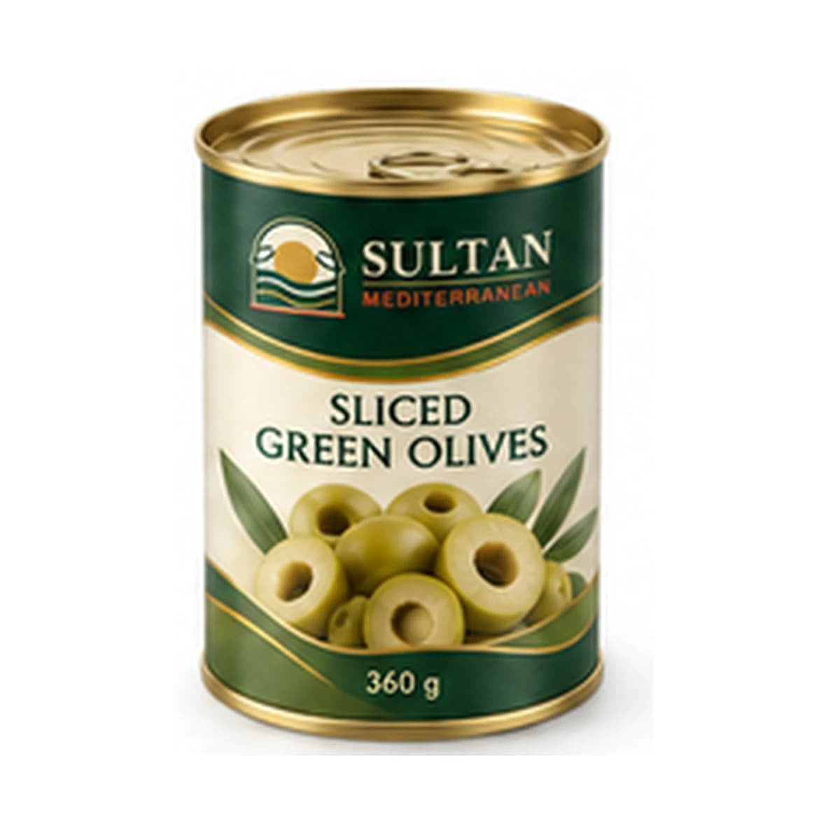 Sultan Sliced Green Olives 1/2 x 24 Tin