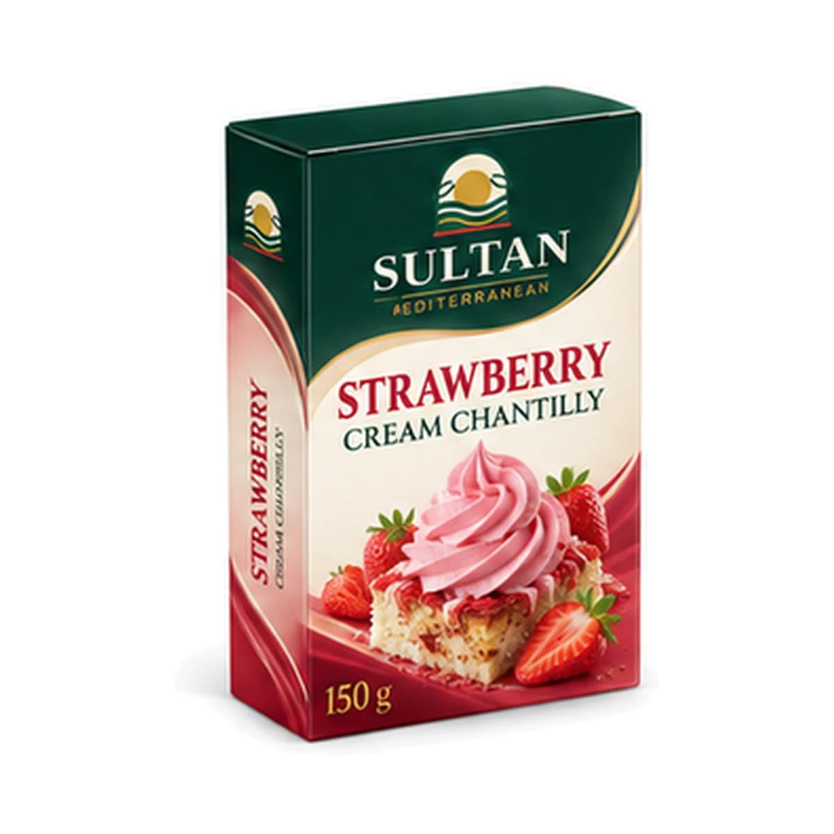 Sultan Cream Chantilly Strawberry 150 gr x 12 Box