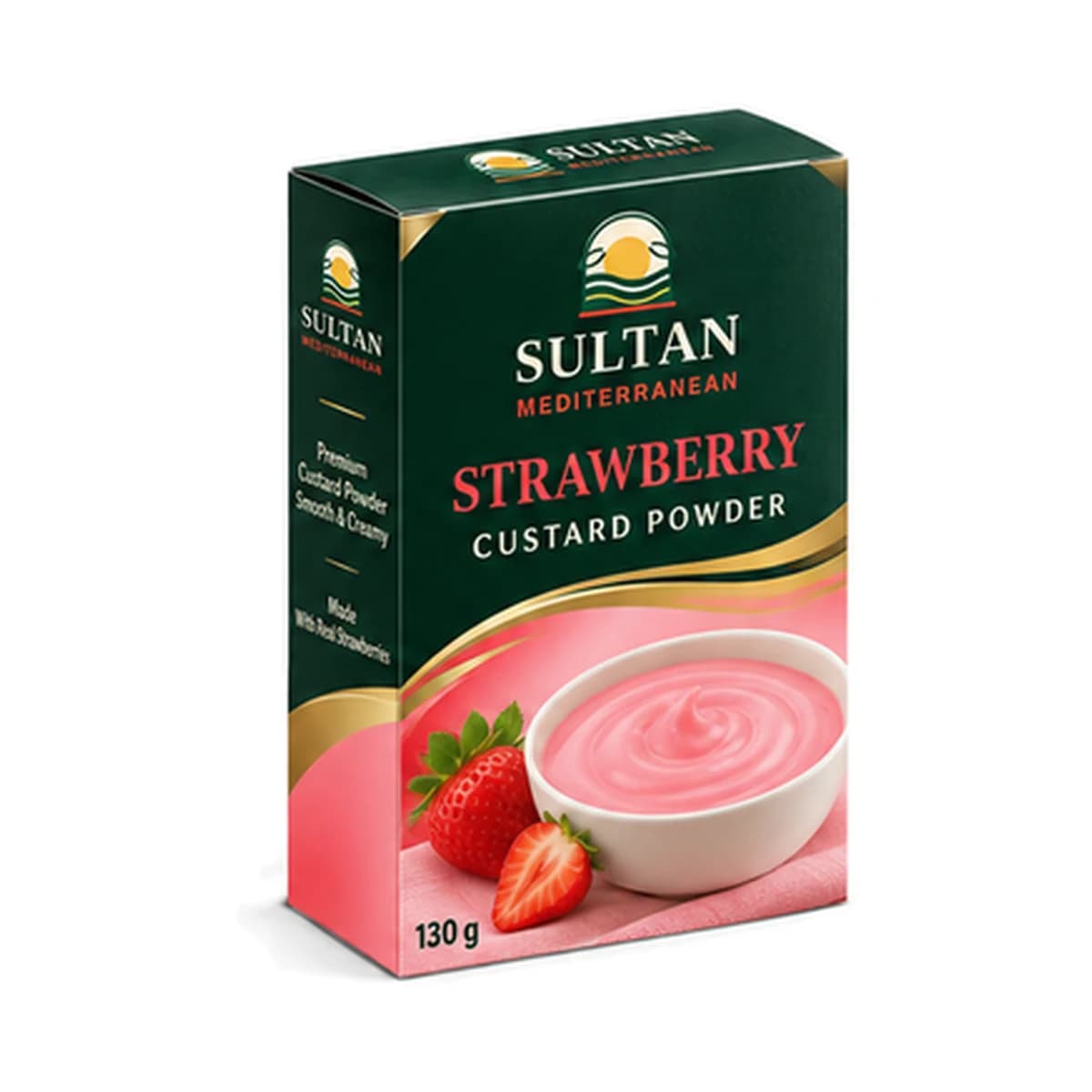 Sultan Custard Powder Strawberry 130 gr x 24 Box