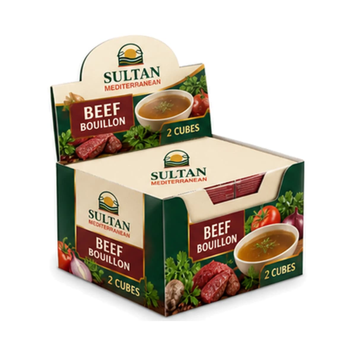Sultan Beef Bouillon 2 Cube x 30×8 Box
