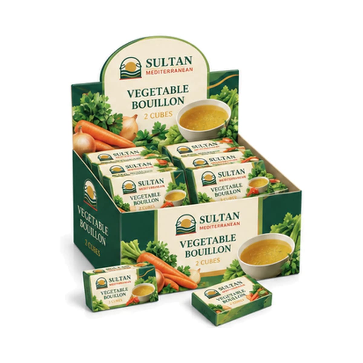 Sultan Vegetable Bouillon 2 Cube x 30×8 Box