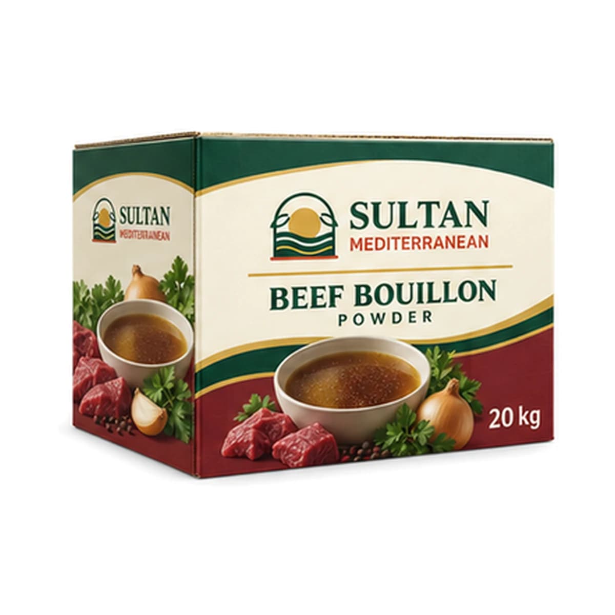 Sultan Beef Bouillon Powder 20 kg x 1 Box