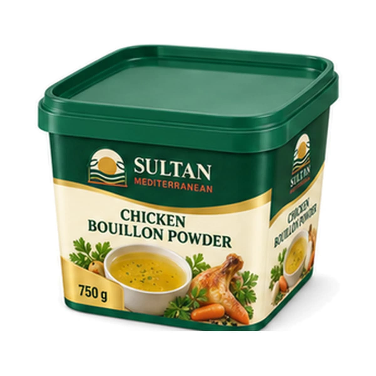 Sultan Chicken Bouillon Powder 750 gr x 6 Bowl
