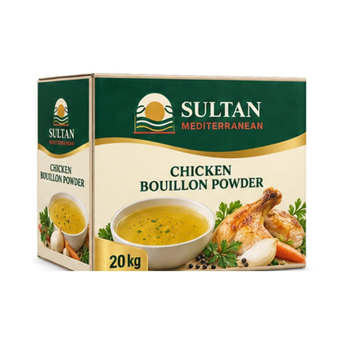 Sultan Chicken Powder Bouillon 20 kg x 1 Box