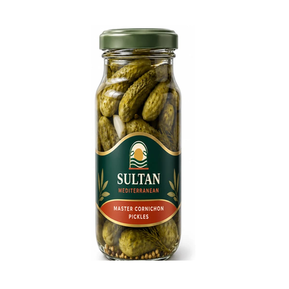 Sultan Master Cornichon Pickles 370 cc x 12 Glass Jar