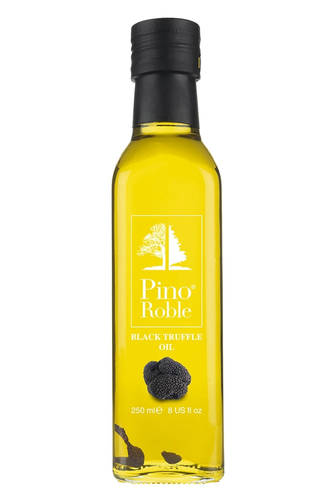PinoRoble Black Truffle (Tuber Melanosporum) Infused Cold-Pressed Gourmet Extra Virgin Olive Oil 250 ml