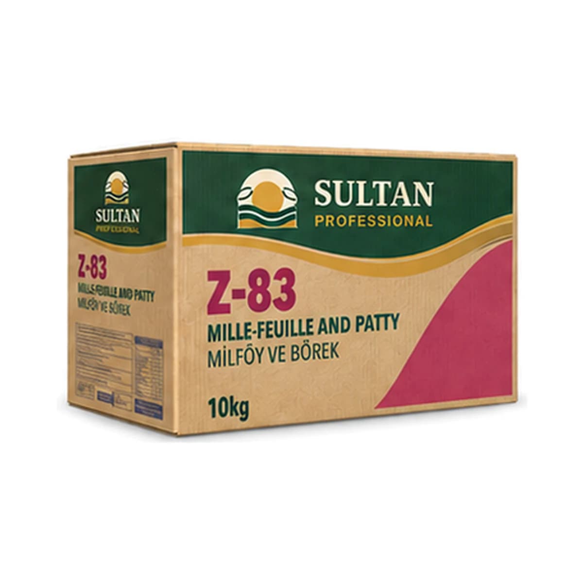 Sultan Z-83 Vegetable Margarine Mille-Feuille and Pastry 10 kg x 1 Box