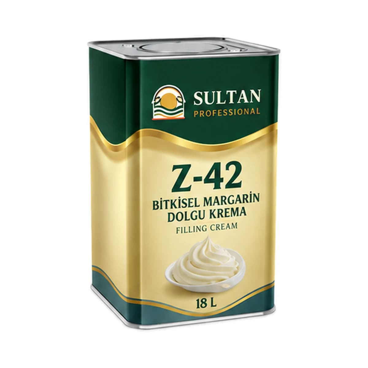 Sultan Z-42 Vegetable Margarine Filling Cream 18 L x 1 Tin