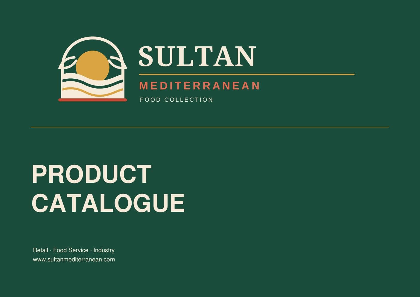 Sultan Mediterranean Product Catalogue cover